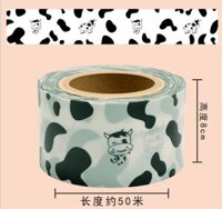 Mica cuộn bánh bò sữa dày 8*50m