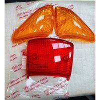 Mica đèn hậụ, Bộ 3 chụp đèn xi nhan cho Wave 100- chính hãng Thailan