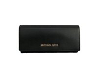 Michael Kors Jet Set Travel Large Carryall Leather Wallet - Black
