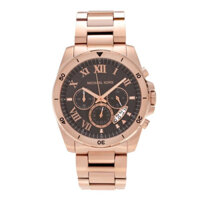 Michael Kors MK8563 44mm Bracon màu xám quay số Rose Gold Chronograph Men Watch