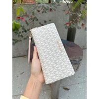 Michael Kors - Ví cầm tay MK Admiral Jet Set - Clutch cầm tay MK - Màu trắng(23 x 10cm)