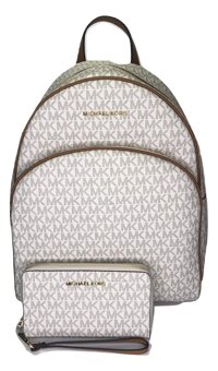 MICHAEL Michael Kors Abbey Large Backpack bundled with Michael Kors Jet Set Travel Flat Phone Wristlet/Wallet