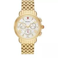 Michele Sport Sail Gold Diamond Stainless Steel Watch 38MM