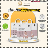 Michibaby- Bỉm Đêm Applecrumby AirPlus Overnight NB/S/M/L/XL/XXL, siêu thấm hút 12 Giờ- MC580