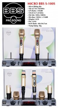 Micro BBS 6 số S-100S - Chính Hãng
