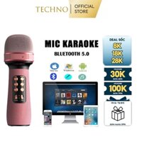 Micro bluetooth hát karaoke KTV WS-898 cực hot - mẫu loa kèm mic karaoke bluetooth mini âm thanh cực chất, có nâng giọng