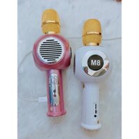 Micro Bluetooth Karaoke M8 - Tích Hợp Đèn Led CỰC CHẤT