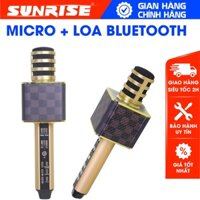 Micro bluetooth karaoke , Mic loa mini không dây tích hợp loa hát karaoke, đầy đủ chứ năng Bass, treble, echo…