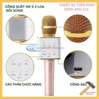 Micro Bluetooth Karaoke Q7/Q7U Hoặc SD08 Kiêm Sạc Dự Phòng (Chính Hãng)