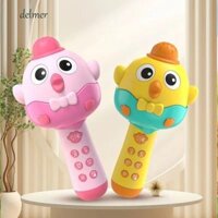 Micrô Bluetooth Không Dây DELMER, Đồ Chơi Âm Nhạc ABS Micro Không Dây Đồ Chơi, Loa Karaoke Gia Đình Giáo Dục Hoạt Hình Cầm Tay Trẻ Em Karaoke Micro Nhà KTV Player