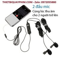 Micro BOYA BY M1DM 2 Mic Thu Âm Cho 2 Người - chính hãng