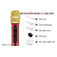 MICRO C11 THU ÂM LIVE STREAM KARAOKE NHỎ GỌN (BỘ ĐƠN CA)