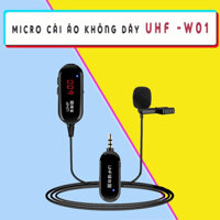 Micro cài áo không dây sử dụng sóng UHF cao cấp dùng với loa kéo, loa trợ giảng, điện thoại... BẢO HÀNH 1 NĂM