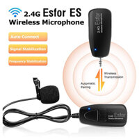 Micro cài áo, Mic thu âm cài áo Esfor ES 2.4G Lavalier cho điện thoại, Laptop, Video, Vlog, Livestream