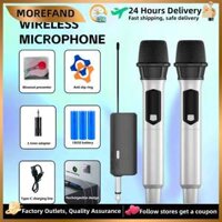 Micro cầm tay kép, micro không dây Uhf cầm tay Karaoke chuyên nghiệp, sạc không dây chuyên nghiệp thích hợp cho buổi biểu diễn ngoài trời