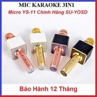 Micro Chuyên Hát Karaoke, Mic YS-11 Bluetooth Chính Hãng SU-YOSD, Hát Giải Trí Xả Stress - Loa Hát Hay Không Có Đối Thủ