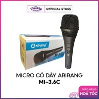 Micro có dây Arirang Mi-3.6C - mic cầm tay karaoke/ trợ giảng
