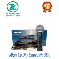 Micro có dây Shure beta 58A hàng nhập khẩu 2023 bảo hành 12 tháng