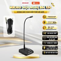 Micro cổ ngỗng hội nghị  Sunrise SM 130, Mic dùng tọa đàm họp trực tuyến sử dụng cho phòng họp hội trường