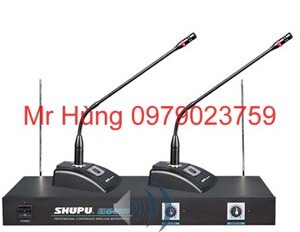 Micro cổ ngỗng không dây 2 mic SHUPU EDM-2000