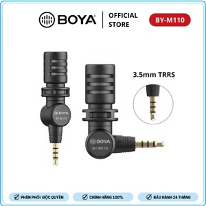 Micro Condenser Mini Cổng 3.5mm TRRS Boya BY-M110