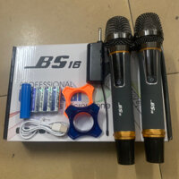Micro đa năng BS16 phù hợp mọi dàn âm thanh gia đình, tay mic bằng kim loại, có chỉnh âm lượng và sét tần số