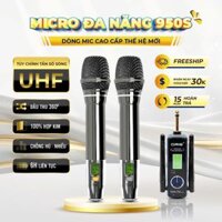 Micro Đa Năng Không Dây 950S - Sóng UHF Chống Hú, Độ Nhạy Cao Cho Loa Kéo, Amply, Mixer - Oris Professional