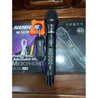 Micro đa năng subossW18 loại 1 tay micro có chỉnh echo, bass, chef tiện lợi, dùng cho mọi loại loa kéo và âm ly gia đinh