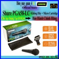 Micro Dây Shure PGA58-LC (Không dây đi kèm) - Hàng Chính Hãng