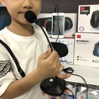 MICRO ĐỂ BÀN DÙNG LIVE STREAM, HỌC ONLINE, HỘI NGHỊ CHÂN CẮM 3.5MM PHÙ HỢP ĐIỆN THOẠI, LAPTOP, MÁY TÍNH BÀN LH-H6