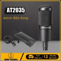 Micrô điện dung studio Audio Technica AT2035 thích hợp cho phòng thu podcast micro phát s