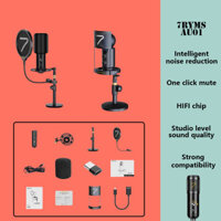 Micro ghi âm chuyên nghiệp 7RYMS SR-AU01-K1 / K2 Micro máy tính USB giảm tiếng ồn thông minh Thích hợp cho phòng thu ghi âm Neo Phát sóng trực tiếp Điện thoại máy tính xách tay Hát
