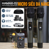Micro Hamax 02 – Mic karaoke siêu đa năng có tích hợp vang