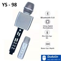 Micro Hát Karaoke Bluetooth Không Dây YS-98 Kèm Micro Phụ Hát Song Ca Cực Hay