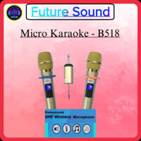 MICRO Hát Karaoke JAMMY B518 Chính Hãng 100% ( MIC Dùng Cho Mọi Loa Kéo-Loa Hát Karaoke) Bảo Hành 6 Tháng