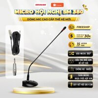 Micro hội nghị cổ ngỗng chính hãng Sunrise SM 380, Mic đàm tọa họp trực tuyến sử dụng cho phòng họp hội trường