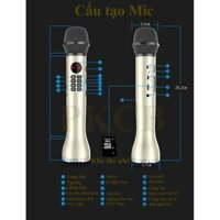 Micro karaoke Bluetooth Kèm loa chính hãng 3 trong 1 PF167 L598  C[ LẺ=SỈ ]