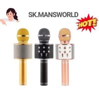 Micro karaoke bluetooth không dây cầm tay tiện dụng chất lương cao- Loa hát kết nối các thiết bị bluetooth chuyên nghiệp