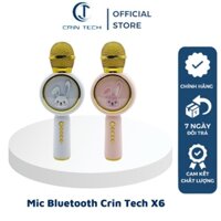 Micro Karaoke Bluetooth Không Dây Kèm Loa X6 Hình Thỏ Đáng Yêu Âm Thanh Hay Trầm Ấm Hát Hay Bắt Gịong Tốt