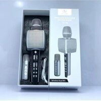 Micro karaoke bluetooth không dây song ca kèm thêm mic nhỏ chuyển giọng âm thanh hay sạc pin YS 98 -Đẹp