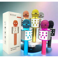 Micro karaoke bluetooth không dây cầm tay tiện dụng chất lương cao- Loa hát kết nối các thiết bị bluetooth chuyên nghiệp