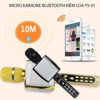 Micro karaoke bluetooth loại nào tốt Micro không dây chuyên nghiệp Mic hát karaoke bluetooth Micro karaoke điện thoại Micro karaoke bluetooth kèm loa YS-91 âm thanh cực đỉnh trong trẻo không rè hay nhiễu độ ấm cao. Bảo hành 1 đổi 1