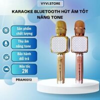 Micro Karaoke Bluetooth PRAMI - Âm thanh vang, pin bền, phù hợp hát karaoke, lọc âm tốt - PRAMI012