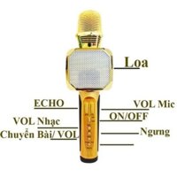 Micro Karaoke Bluetooth SD-10, Mic Kèm Loa Mini Không Dây, Bắt Giong Tốt Nhỏ Gọn, Giá Rẻ + 12 Tháng BH LHphukien