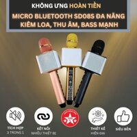 Micro karaoke bluetooth SD08S, micro blutooth đa năng kiêm loa, thu âm, bass mạnh