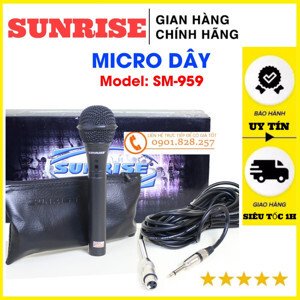 Micro karaoke có dây Sunrise SM-959