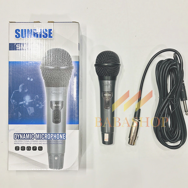 Micro karaoke có dây Sunrise SM-109