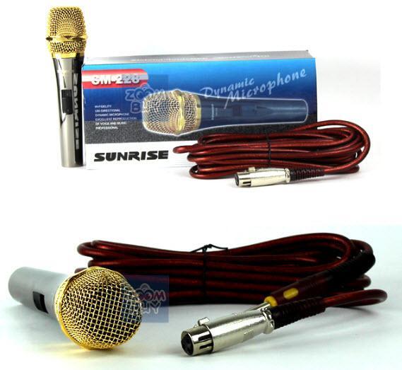 Micro karaoke có dây Sunrise S-318