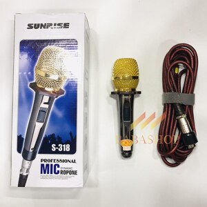 Micro karaoke có dây Sunrise S-318