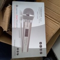 Micro Karaoke Có Dây Tomahawk Made in Japan cao cấp thu âm TRONG TIẾNG, Mic chân 6 li dùng âm li, vang số, micser